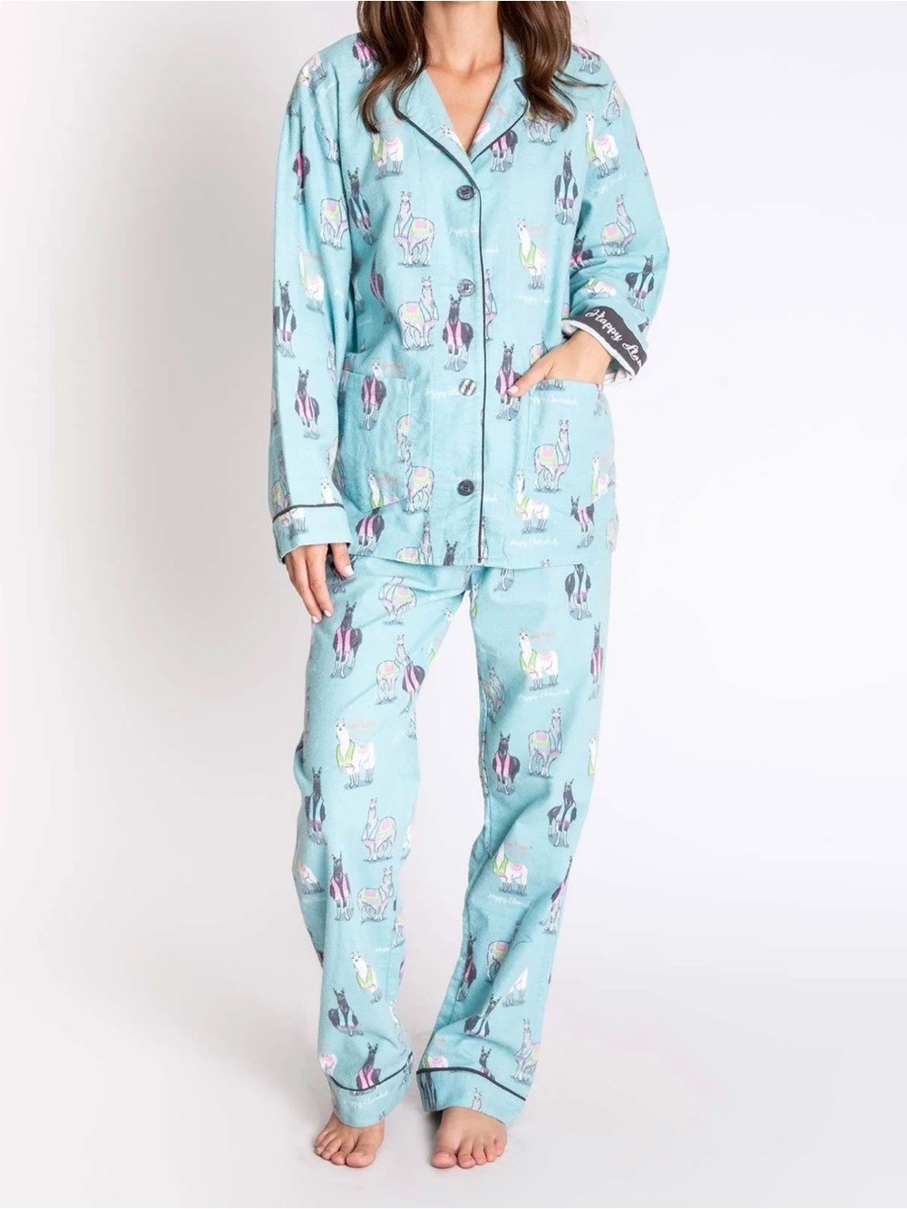 Happy Llamakah Pajamas Set by P.J. Salvage